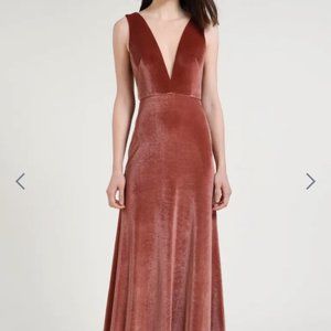 Jenny Yoo Velvet Bridesmaid Dress, Style: Logan